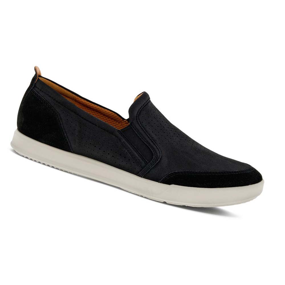 Ecco Collin 2.0 Retro Slip-on Casual Skor Herr Svarta | SE 465HAP